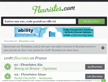 Tablet Screenshot of fleuristes.com